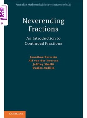 海外直订Neverending Fractions: An Introduction to Continued Fractions 不相交分数：连分数导论