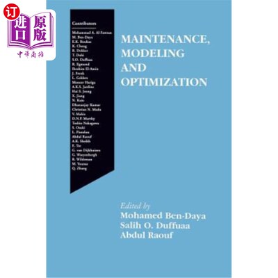海外直订Maintenance, Modeling and Optimization 维护，建模和优化