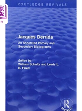 海外直订Jacques Derrida (Routledge Revivals) 雅克·德里达