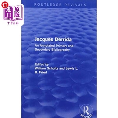 海外直订Jacques Derrida (Routledge Revivals) 雅克·德里达