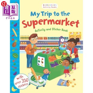 海外直订My Trip to the Supermarket Activity and Sticker ... 我的超市之旅活动和贴纸书