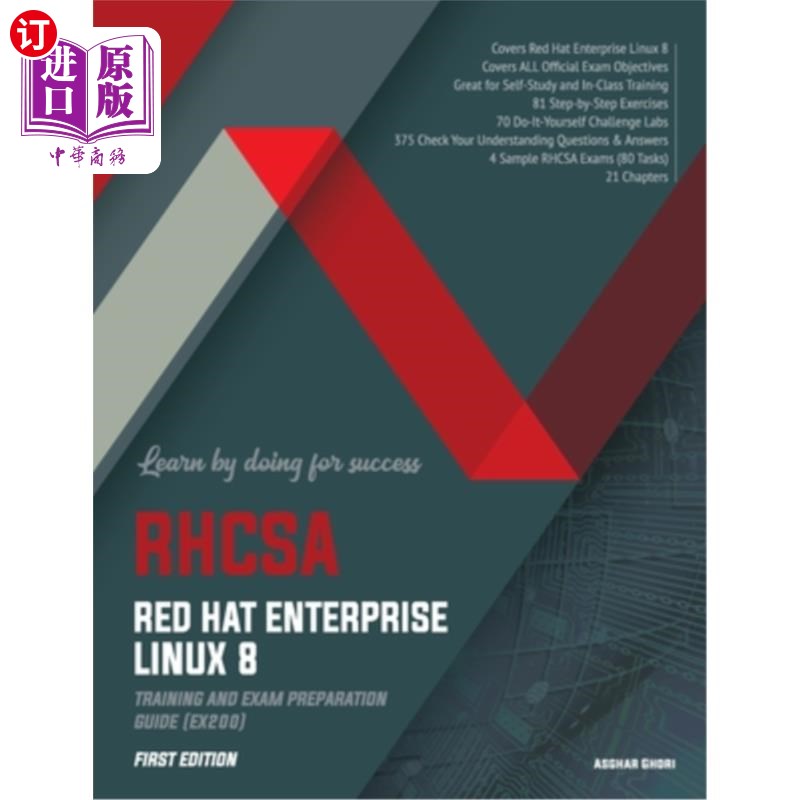 海外直订RHCSA Red Hat Enterprise Linux 8: Training and Exam Preparation Guide (EX200), F RHCSA Red