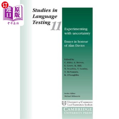 海外直订Experimenting with Uncertainty: Essays in Honour of Alan Davies 不确定性实验：纪念艾伦·戴维斯的论文