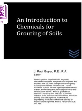 海外直订An Introduction to Chemicals for Grouting of Soils 土壤灌浆用药剂简介