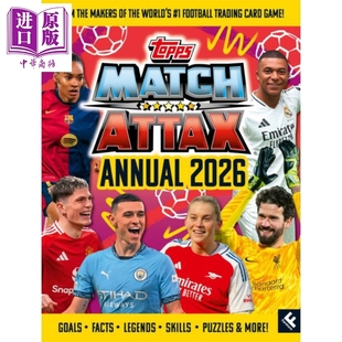 欧洲各大联赛 Attax年鉴2026 英文原版 Match 贝林汉姆 中商原版 Annual 姆巴佩 Attax 2026 哈兰德 Farshore