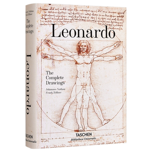 达芬奇手稿 素描艺术手稿全集 进口艺术 Leonardo Da Vinci The Graphic Work 进口精装艺术画册 莱昂纳多Taschen塔森【中商?