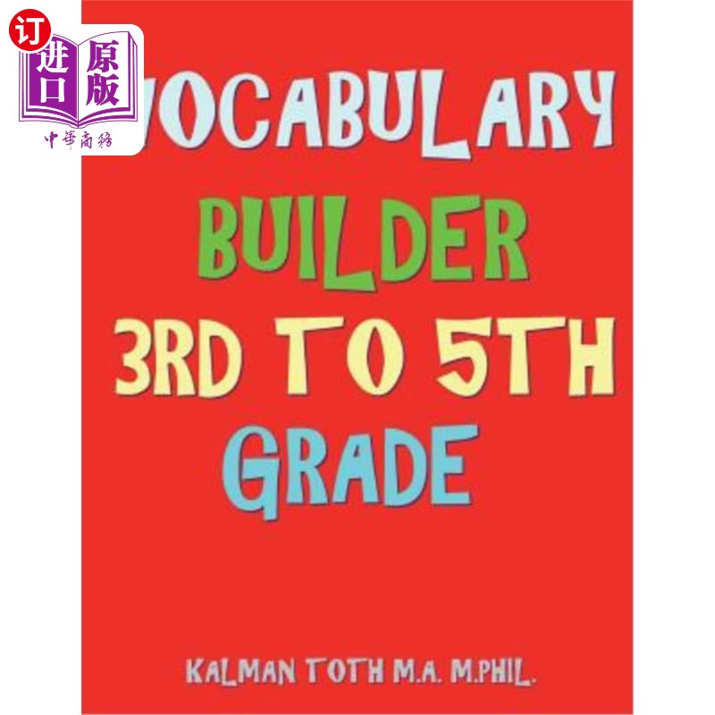 海外直订Vocabulary Builder 3rd To 5th Grade: 132 Interesting & Educational Word Search P 词汇生成器三至五年级:132个