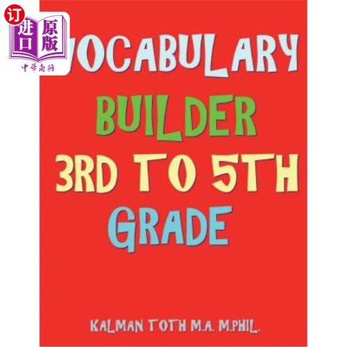 海外直订Vocabulary Builder 3rd To 5th Grade: 132 Interesting & Educational Word Search P 词汇生成器三至五年级:132个