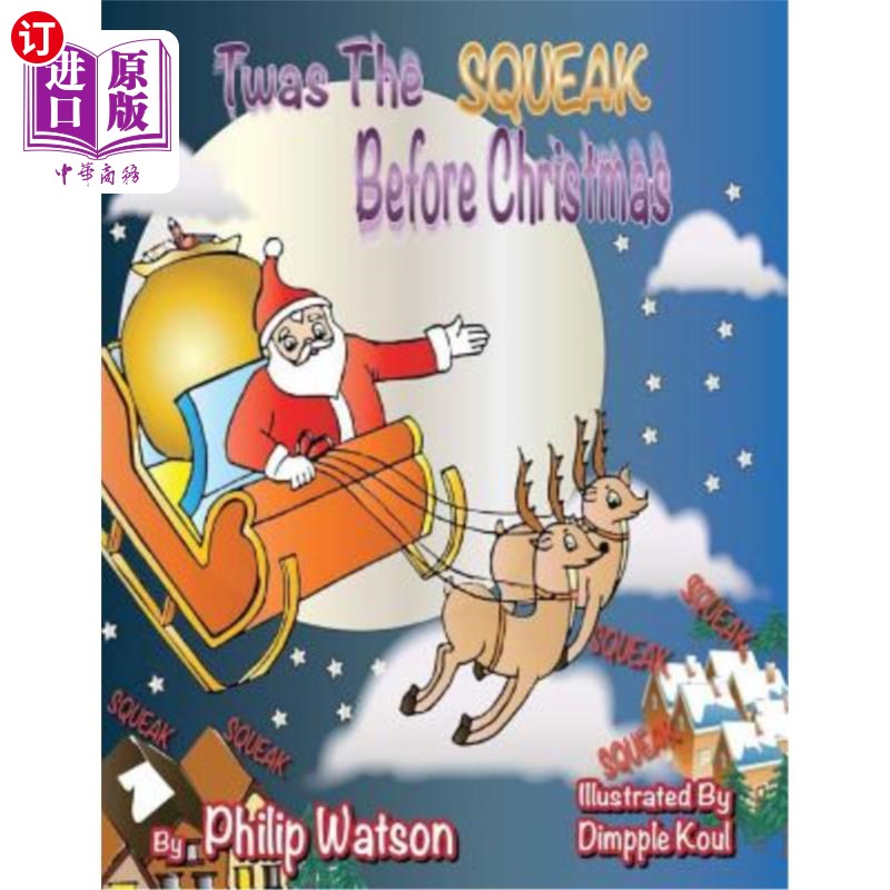 海外直订'Twas the Squeak Before Christmas 这是圣诞节前的吱吱声