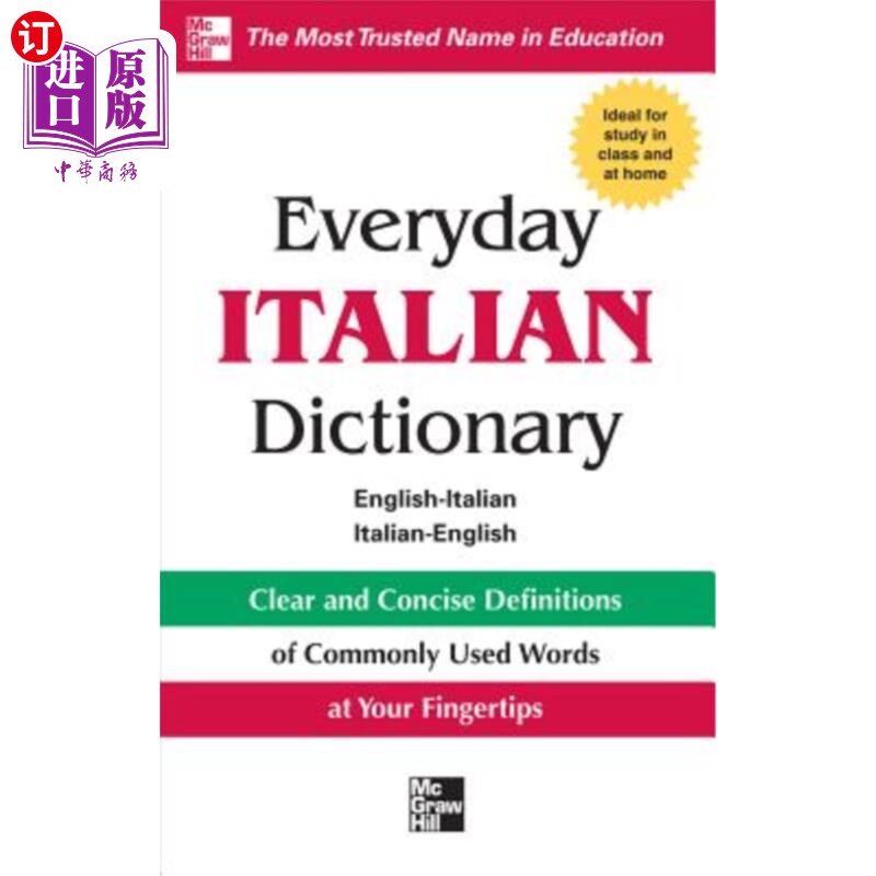 海外直订Everyday Italian Dictionary 日常意大利语词典