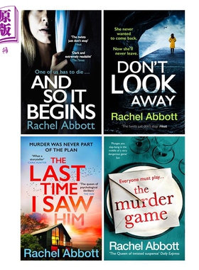 斯蒂芬妮 金惊悚系列4册 英文原版  The Last Time I Saw Him Dont Look Away Rachel Abbott【中商原版】