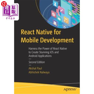 海外直订React Native for Mobile Development: Harness the Power of React Native to Create 面向移动开发的Rea