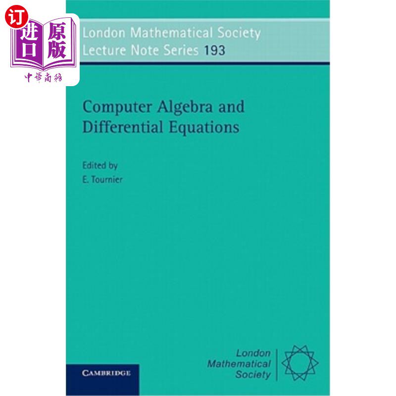 海外直订Computer Algebra and Differential Equations 计算机代数与微分方程