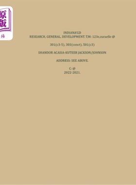 海外直订Indiana'grd: Conct's Entity, Research. 印第安纳大学:概念实体，研究。