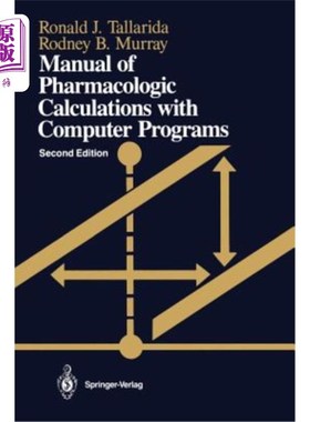 海外直订医药图书Manual of Pharmacologic Calculations: With Computer Programs 药理学计算手册：计算机程序