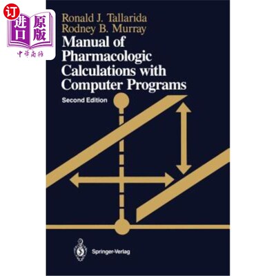 海外直订医药图书Manual of Pharmacologic Calculations: With Computer Programs 药理学计算手册：计算机程序