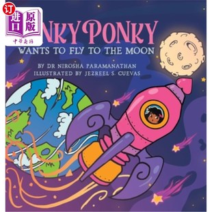 Fly the 海外直订PINKY PINKY Wants Moon PONKY想飞到月球 PONKY