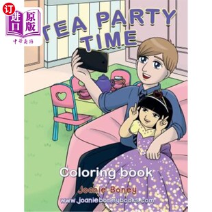Book Coloring 茶会彩绘本 Party 海外直订Tea