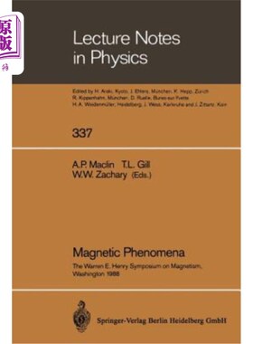 海外直订Magnetic Phenomena: The Warren E. Henry Symposium on Magnetism, in Commemoration 磁现象：沃伦·E·亨利磁专题