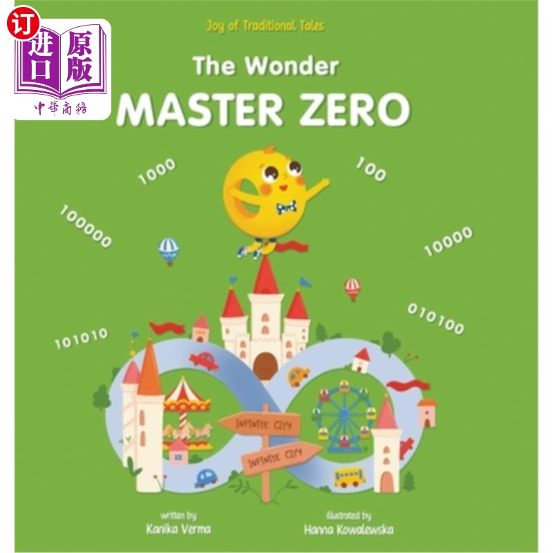 海外直订The Wonder Master Zero: Joy of traditional tales, Math stories for Kids, Childre The Wonder