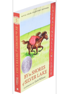 现货 纽伯瑞 小木屋系列 在银湖岸边(全彩版) By the Shores of Silver Lake (Full Color) 英文原版 儿童文学章节书【中商原版】