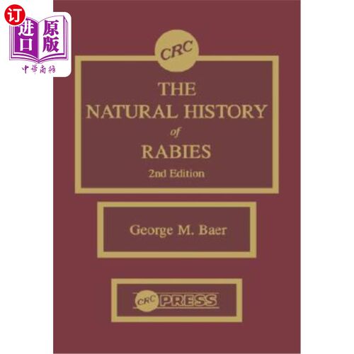 海外直订医药图书The Natural History of Rabies, Second Edition 狂犬病自然史，第二版