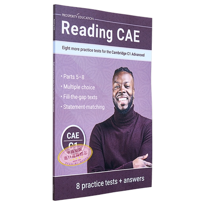 预售 Reading CAE Eight practice tests Cambridge C1 Advanced 2023 阅读提升剑桥CAE考试C1等级额外8套模拟练习测试【中商原版?
