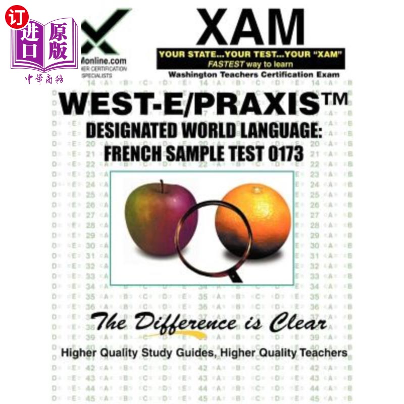 海外直订West-E/Praxis II Designated World Language: French Sample Test 0173: Teacher Cer West-E/Pra