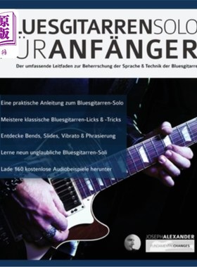 海外直订德语 Bluesgitarren-Solo für Anfänger Bluesgitarren-Solo fu&第776;r Anfa& #第776;識