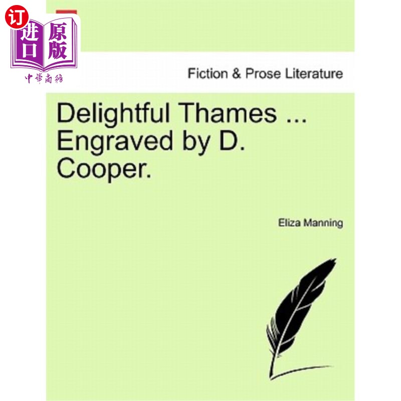 海外直订Delightful Thames ... Engraved by D. Cooper. 令人愉快的泰晤士……由d·库珀雕刻。