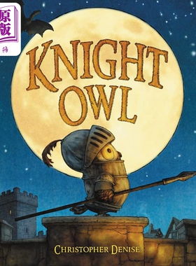 Christopher Denise Knight Owl 凯迪克2023银奖 小骑士猫头鹰 儿童获奖童书 儿童绘本 英文原版 进口图书【中商原版】