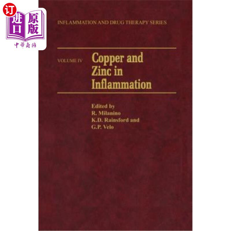 海外直订医药图书Copper and Zinc in Inflammation 铜和锌在炎症中的作用