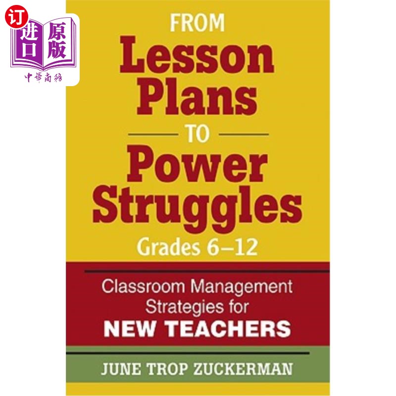 海外直订From Lesson Plans to Power Struggles, Grades 6-12: Classroom Management Strategi 从课堂计划到权力斗争，6-12