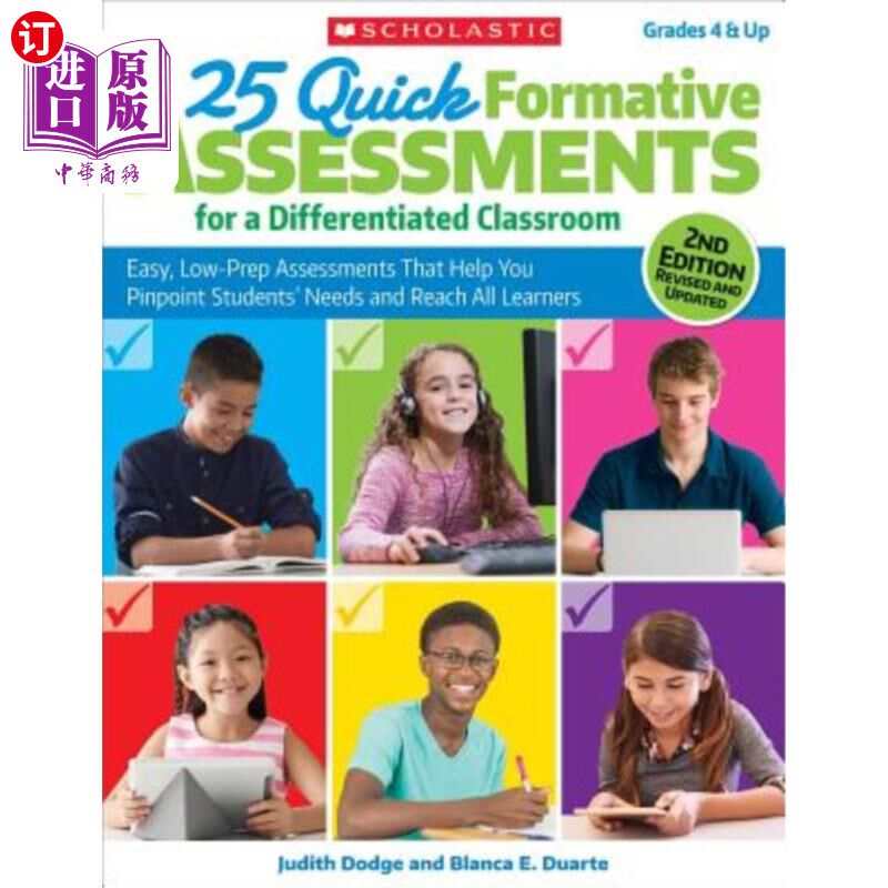 海外直订25 Quick Formative Assessments for a Differentiated Classroom: Easy, Low-Prep As 25针对差异化课堂的快速形成 - 实物图