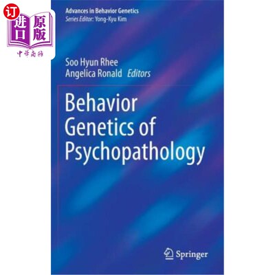 海外直订Behavior Genetics of Psychopathology 精神病理学行为遗传学
