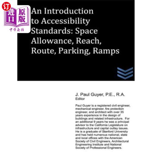 海外直订An Introduction to Accessibility Standards: Space Allowance, Reach, Route, Parki 无障碍标准介绍:空间津贴，