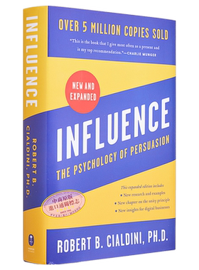 影响 说服心理学 扩展版 Influence The Psychology of Persuasion Expanded 英文原版 Robert B Cialdini【中商原版】