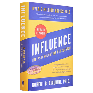 影响 说服心理学 扩展版 Influence The Psychology of Persuasion Expanded 英文原版 Robert B Cialdini【中商原版】