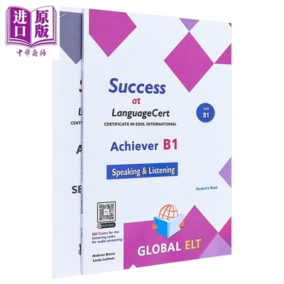 Success at LanguageCert B1 ESOL SELT Self-study Edition 英语朗思考试少儿B1模拟测试自学套装教辅书 附答案【中商原版】