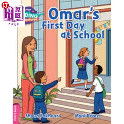 海外直订Cambridge Reading Adventures Omar's First Day at School Pink B Band 奥马尔在学校的首日粉红B乐队