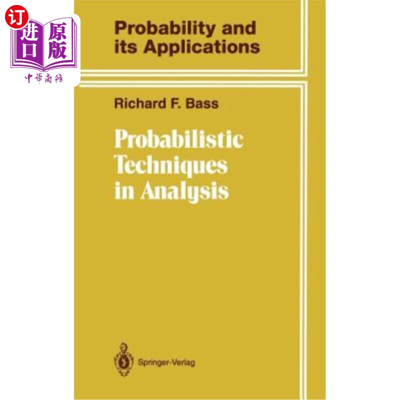 海外直订Probabilistic Techniques in Analysis 分析中的概率技术