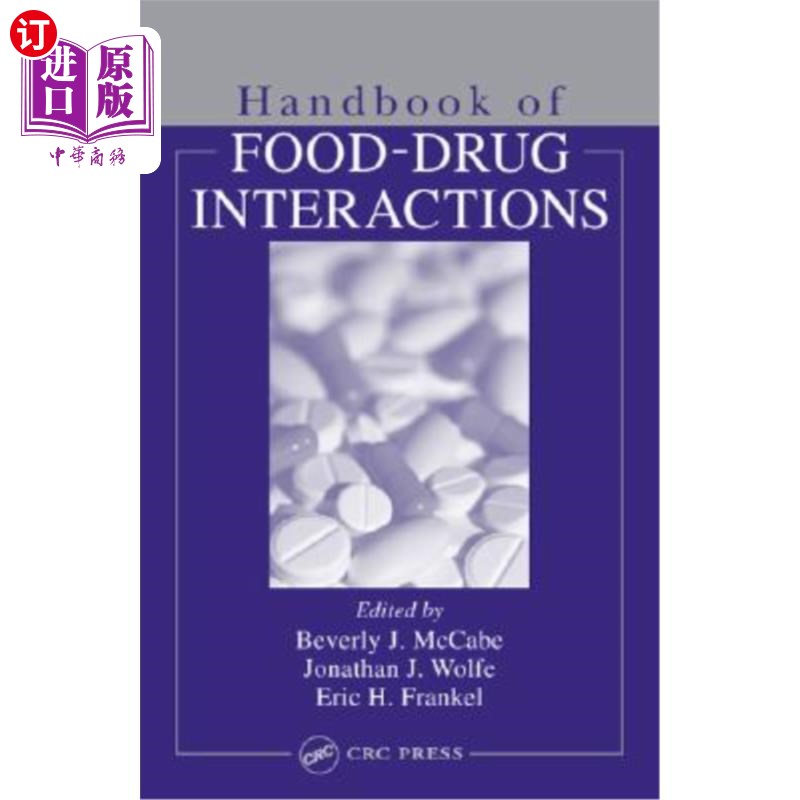 海外直订医药图书Handbook of Food-Drug Interactions 食品与药物相互作用手册