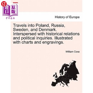 Russia 瑞典和丹 俄罗斯 with Into Poland Historical and Sweden 前往波兰 海外直订Travels Denmark. Interspersed