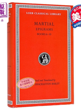 马提亚尔 隽语 卷2 修订版 洛布古典丛书 拉英对照 英文原版 Epigrams Volume II D R Shackleton Bailey Martial【中商原版?