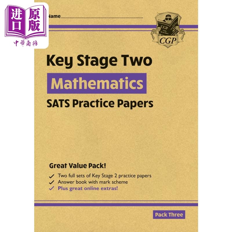 新KS2 Maths SATS实践论文套装3 New KS2 Maths SATS Practice Papers Pack 3 with free Online Extras英文原版【中商原版】