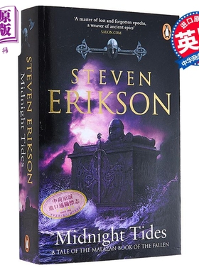 玛拉兹英灵录 午夜潮汐 奇幻小说系列 Midnight Tides 英文原版 Steven Erikson 国际流行小说 奇幻小说【中商原版】