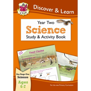 英国CGP KS1 Discover & Learn: Science - Study & Activity Book, Year 2【中商原版】