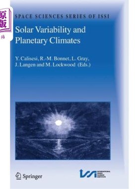 海外直订Solar Variability and Planetary Climates 太阳变化与行星气候