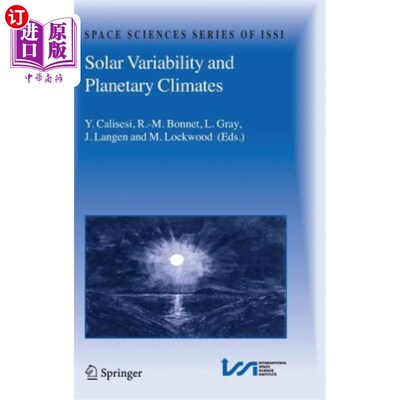 海外直订Solar Variability and Planetary Climates 太阳变化与行星气候
