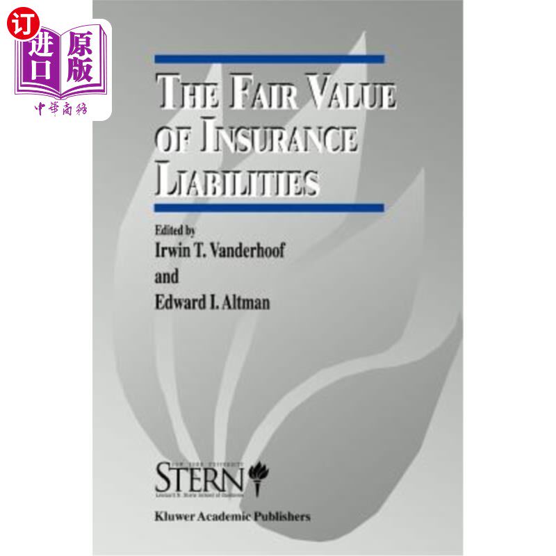 海外直订The Fair Value of Insurance Liabilities 保险负债的公允价值